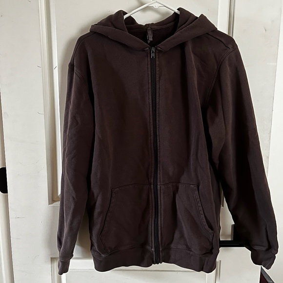 Skims French Terry Oversized Zip Up Hoodie 100% Cotton Iron Size XS - Picture 2 of 4